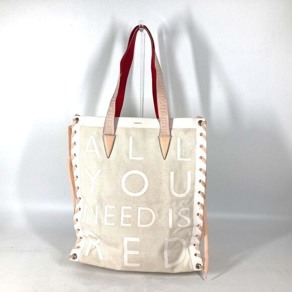 Christian Louboutin Handbags - Christian Louboutin Tote Bag Cabalace Shoelace Shoulder Canvas Leather